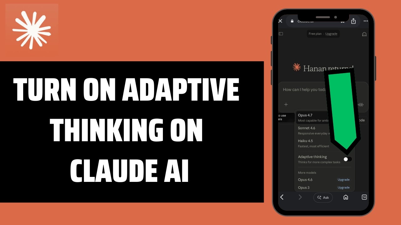 How To Turn On Adaptive Thinking On Claude AI