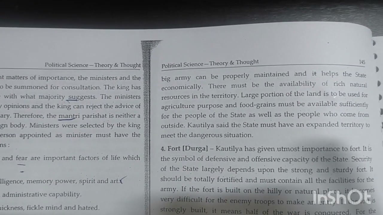 Kautilyas saptanga theory BA LLB 1st sem