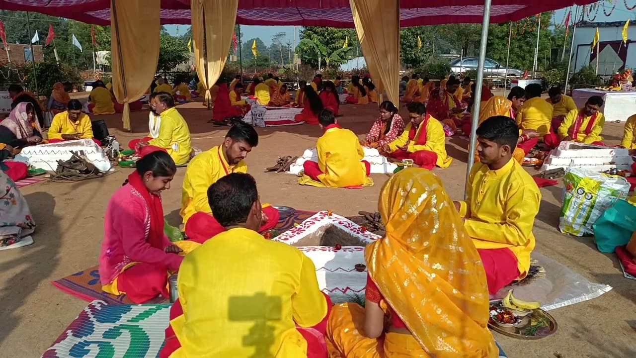 12/1/2026🚩 21 कुण्डी महाकाली यज्ञ का प्रथम दिवस महायज्ञ  धाम कन्हवारा