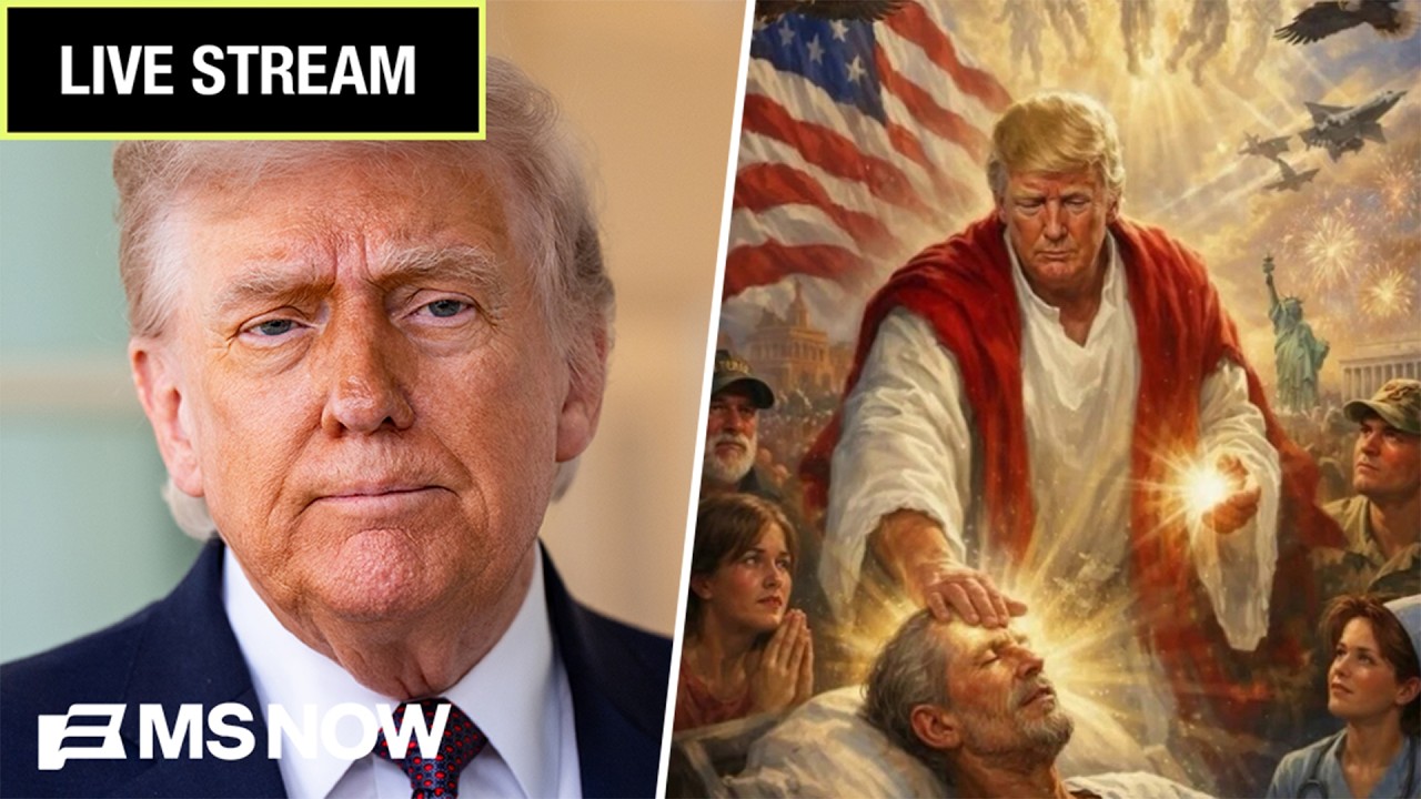 LIVE: White House holds press briefing amid backlash over Trump's AI Jesus post