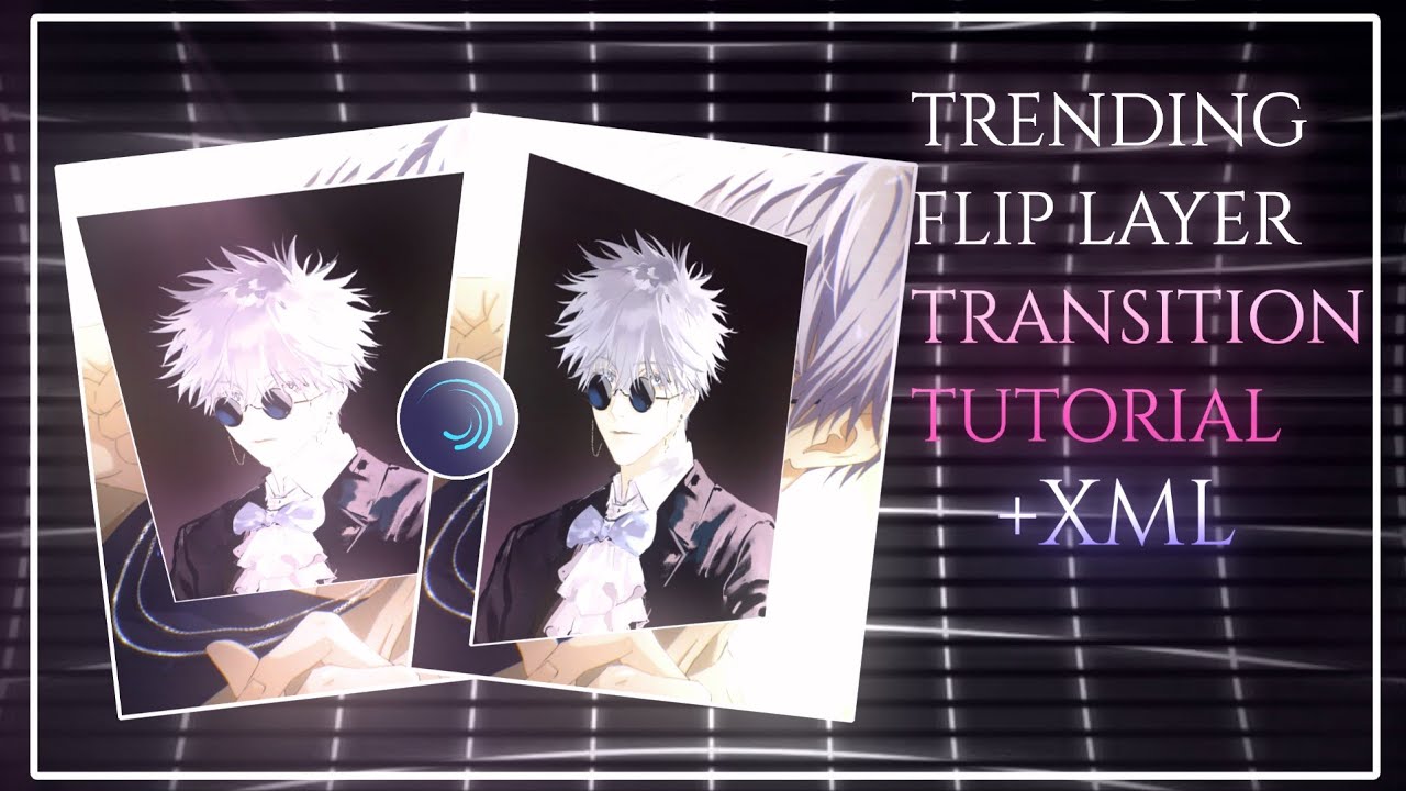TRENDING FLIP LAYER TRANSITION TUTORIAL+XML|ALIGHT MOTION TUTORIAL