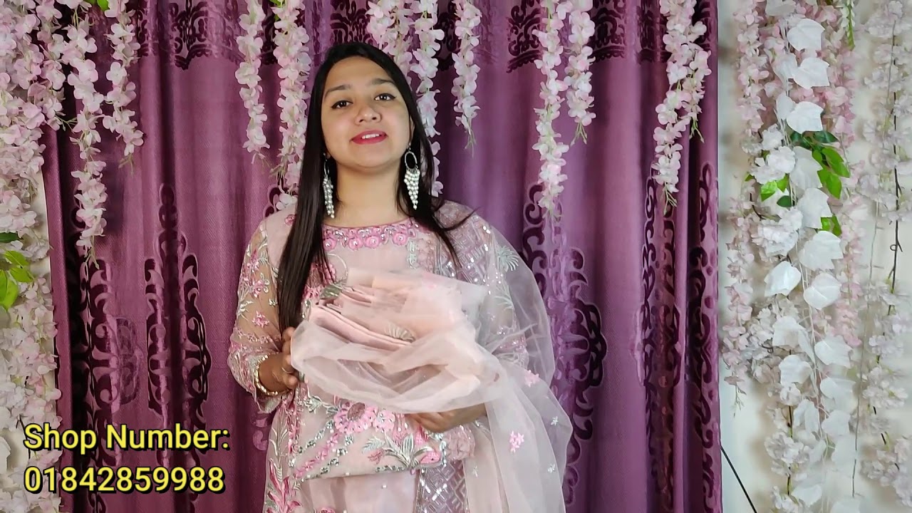 Pink Love! অনলাইন এ ভাইরাল পার্টি ড্রেস কিনুন / Indian party dress || ইন্ডিয়ান বিয়ে / পার্টি ড্রেস