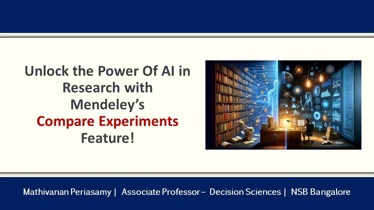 Mendeley's AI Feature - Compare Experiments!