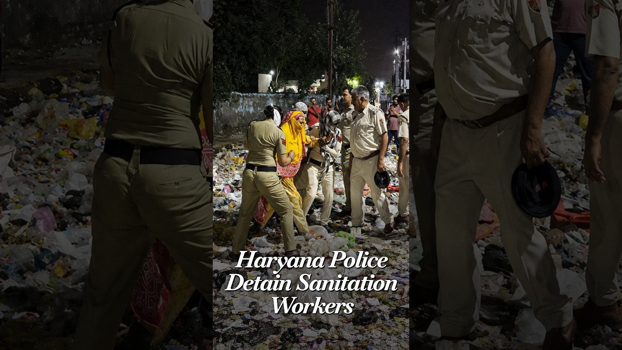 Haryana Police Detain Sanitation Workers After Massive Protests Took Place In Jhajjar And Hisar