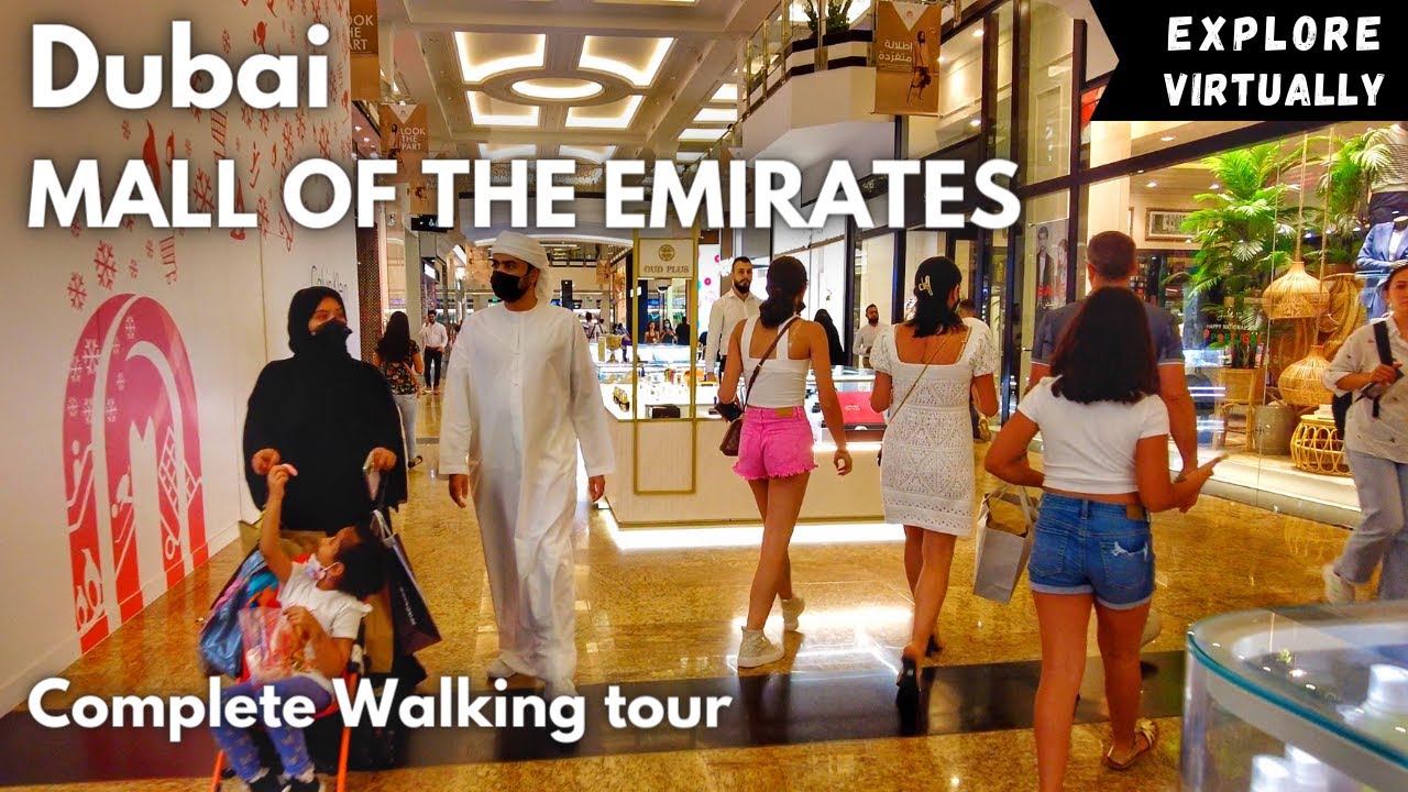 [4K] Dubai Mall of the Emirates Complete walking tour | Dubai shopping mall