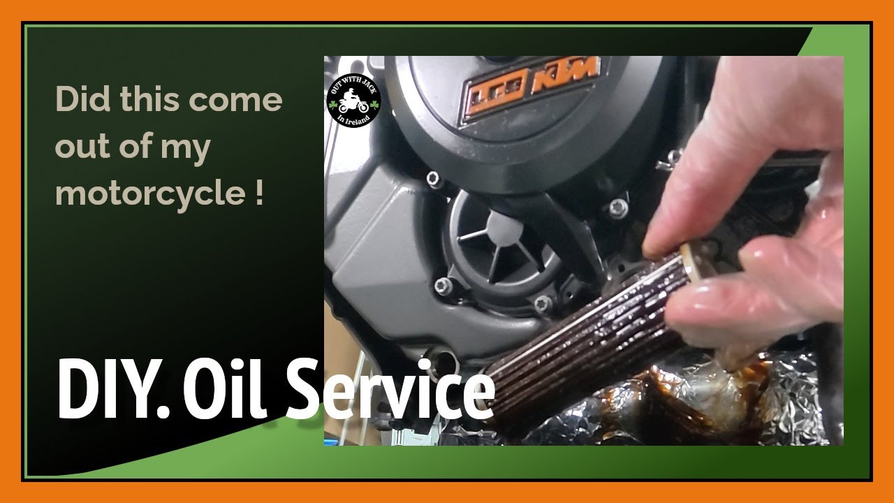 Did this come out of my bike 😮. D.I.Y.  Oil & filter change ! 🇮🇪