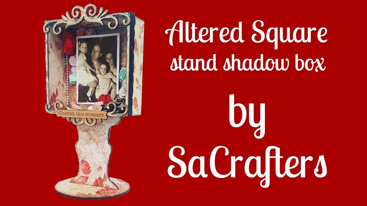 Live craft hangout-Altered Square stand shadow box