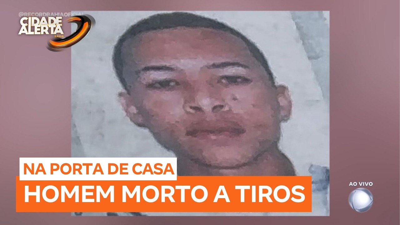 Homem é morto a tiros enquanto pintava portão de casa em Feira de Santana (BA)