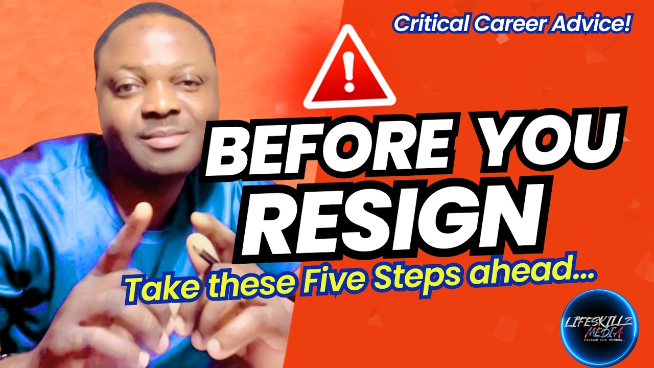 Do These 5 Things BEFORE You Resign From Your Job (Don't Make This Mistake)