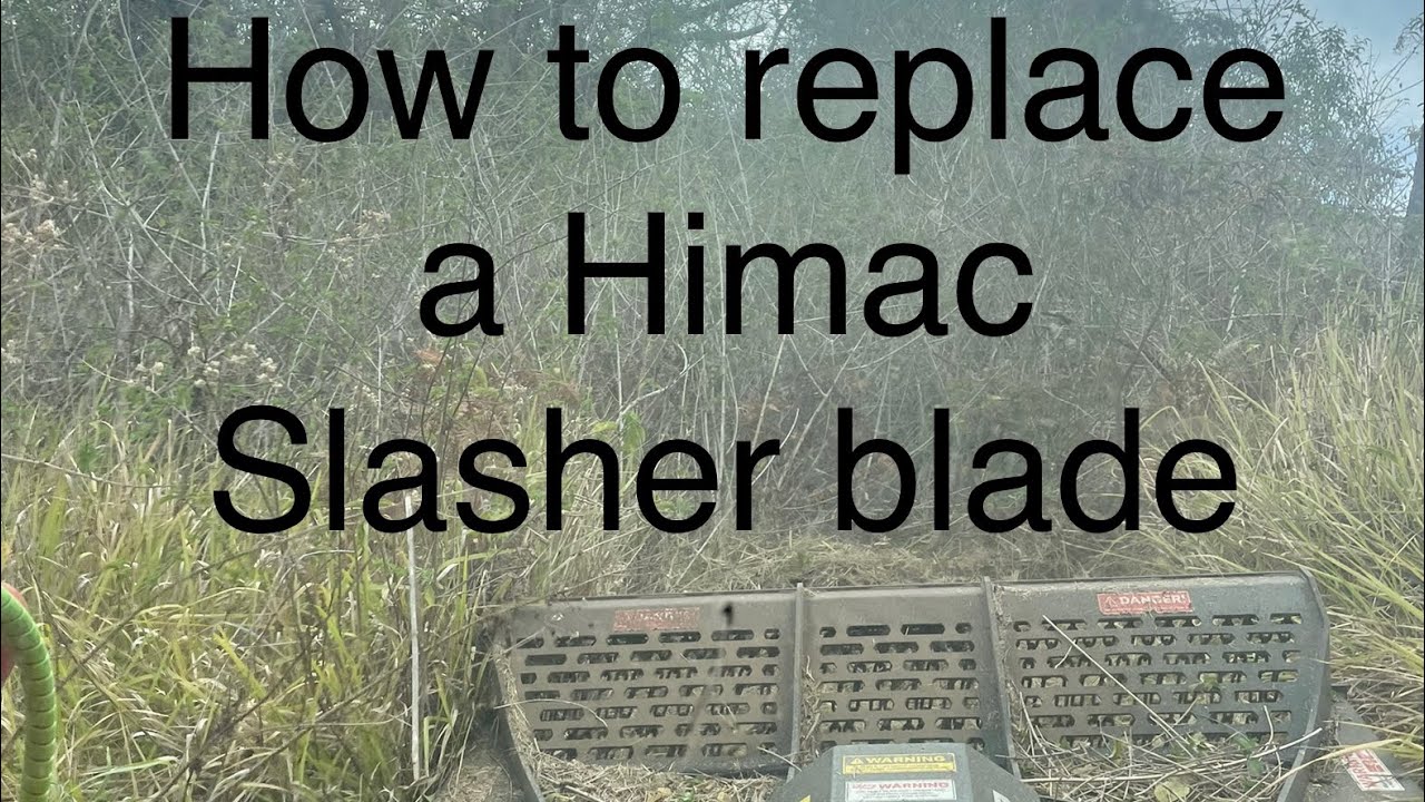 Как заменить лезвие косилки Himac