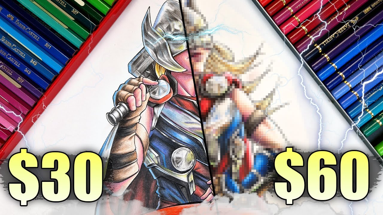 $30 vs $60 PENCILS | Cheap vs Expensive!! Which is WORTH IT..? | THOR