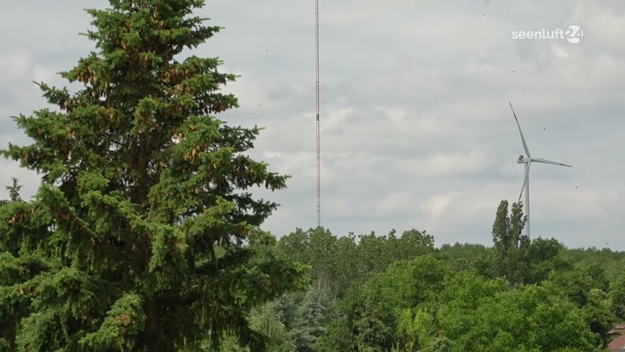 NewsSpot: 100 Tage Windmessmast in Klettwitz