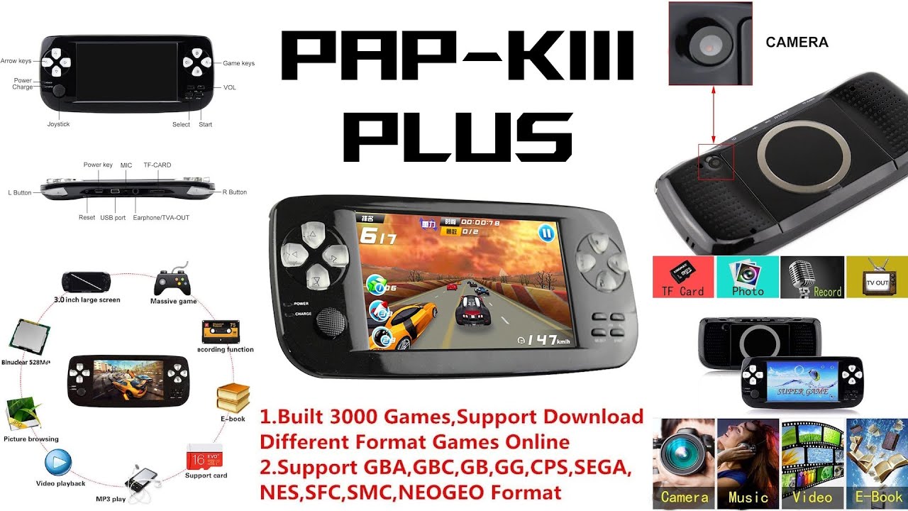 Ultimate Retro Gaming: PAP-KIII Plus Handheld Console Review!