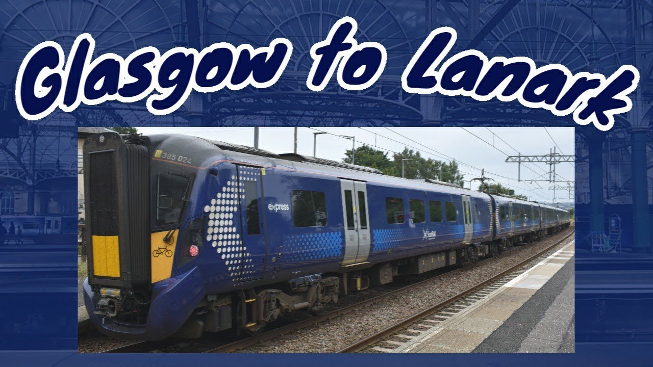Glasgow Central to Lanark | FULL JOURNEY | ScotRail 385 (via Motherwell)