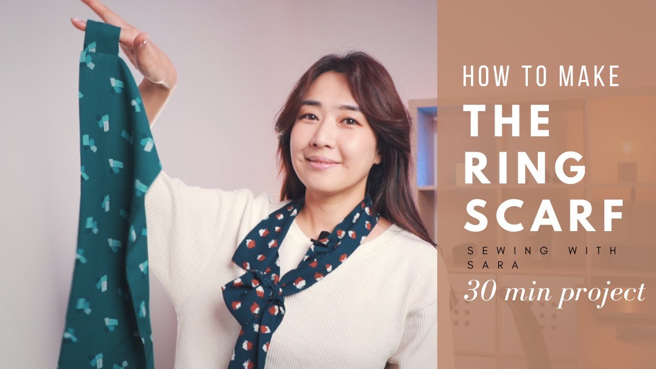 How to Make a Ring Scarf (30 Min Project)| Sew Along Tutorial from Sewing Therapy