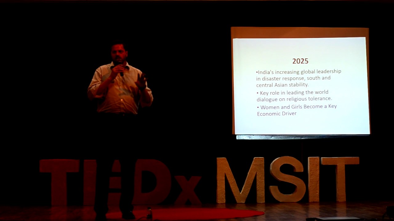 India in 2050, A Superpower | Chad Norberg | TEDxMSIT