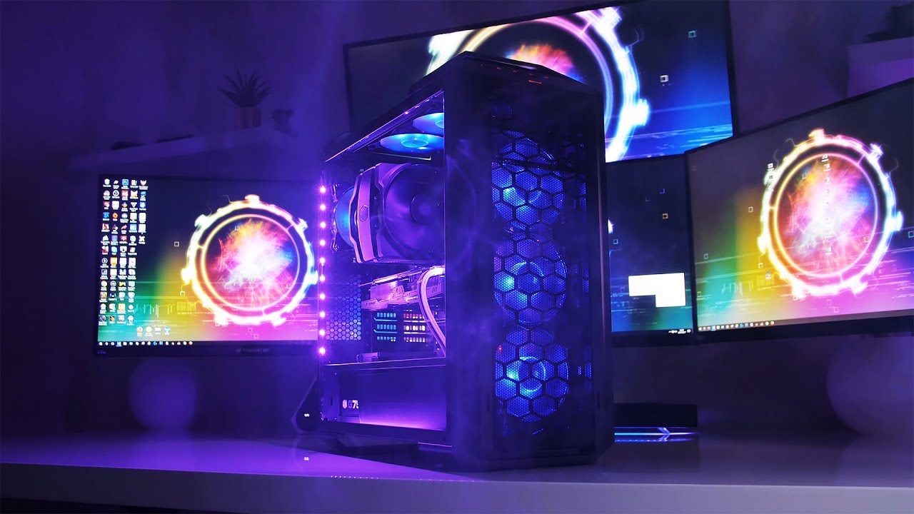 EPIC $1600 Ryzen 1800X / STRIX RX 580 Cooler Master Build (Time Lapse)
