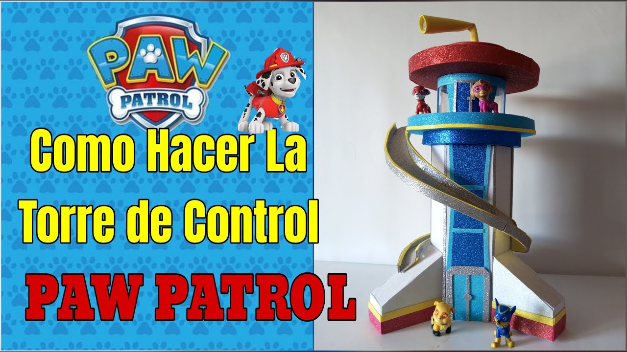 COMO HACER LA TORRE DE CONTROL DE LOS PAW PATROL 🐶 TUTORIAL - PASO A PASO