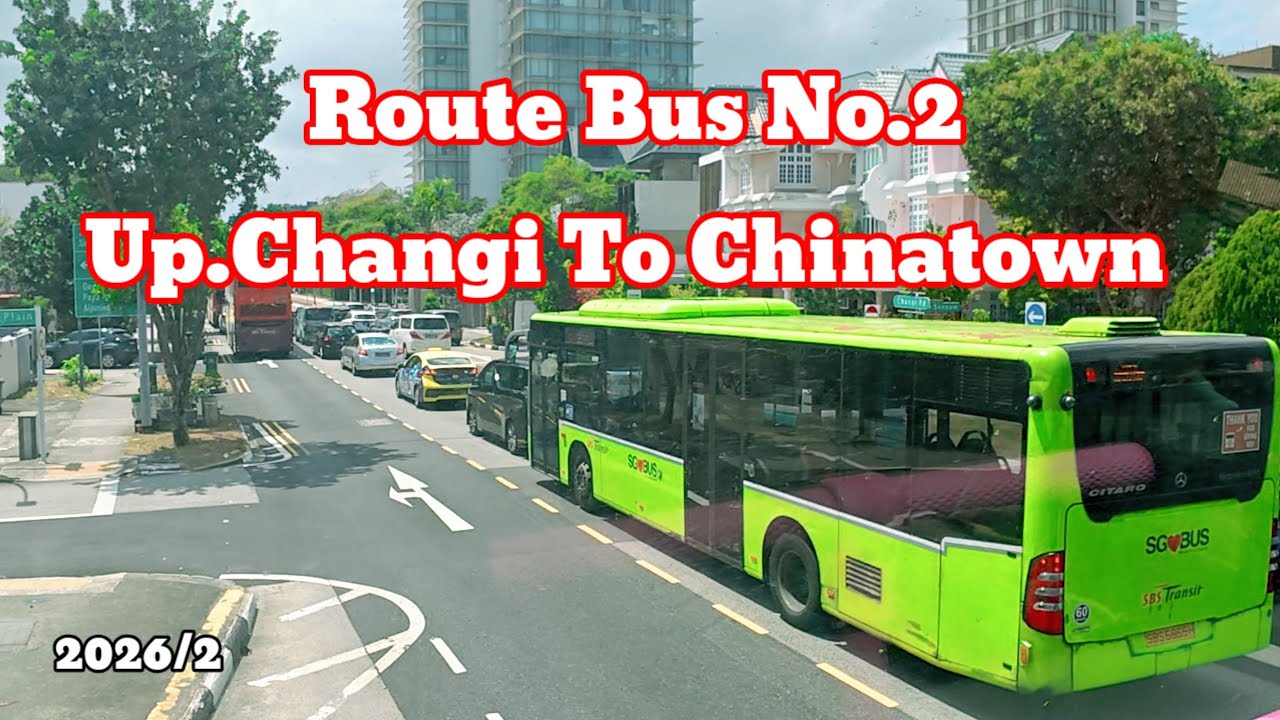 Route Bus No.2 Up.Changi To Chinatown #bus 