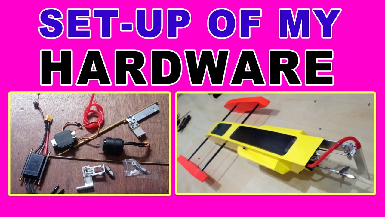 RC BOAT DIY INSTALLING HARDWARE AND SET UP