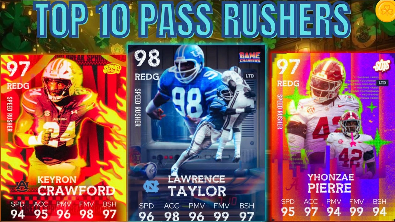 The TOP 10 PASS RUSHERS in College Football 26