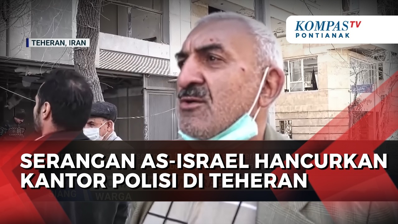 Serangan Udara AS dan Israel Menghancurkan Kantor Polisi di Teheran