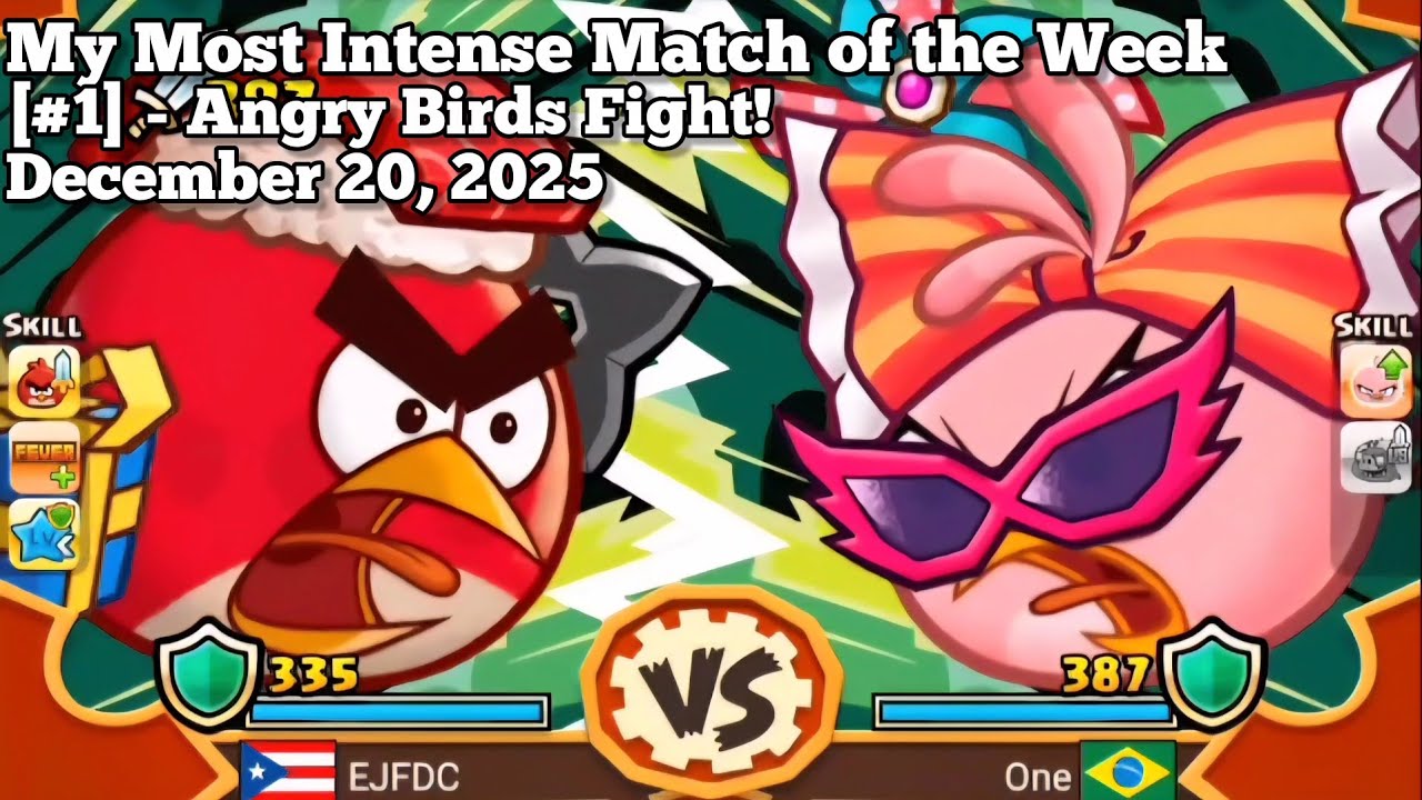 My Most Intense Match in Angry Birds Fight this Week! [#1] - Angry Birds Fight!