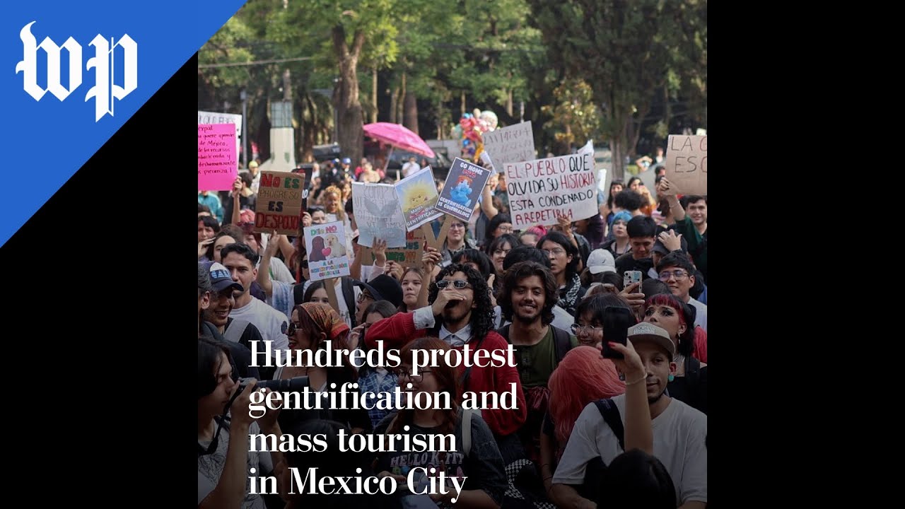 Hundreds protest gentrification in Mexico City