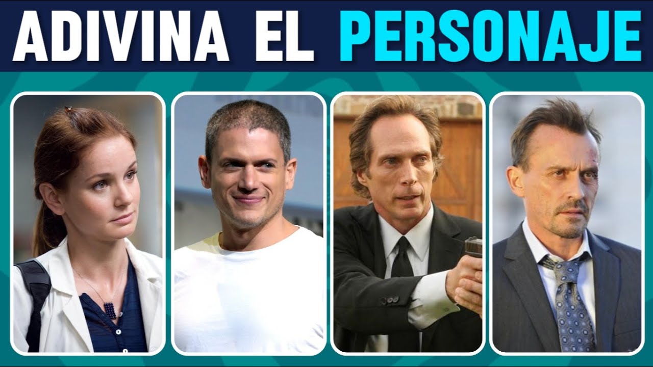 ADIVINA el PERSONAJE de PRISON BREAK 🏢👮⛓ ​​​¿Cuánto sabes sobre series? | JB Quiz