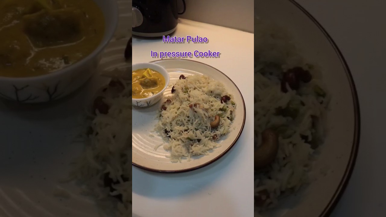 Matar Pulao in pressure cooker #ytshorts #shorts