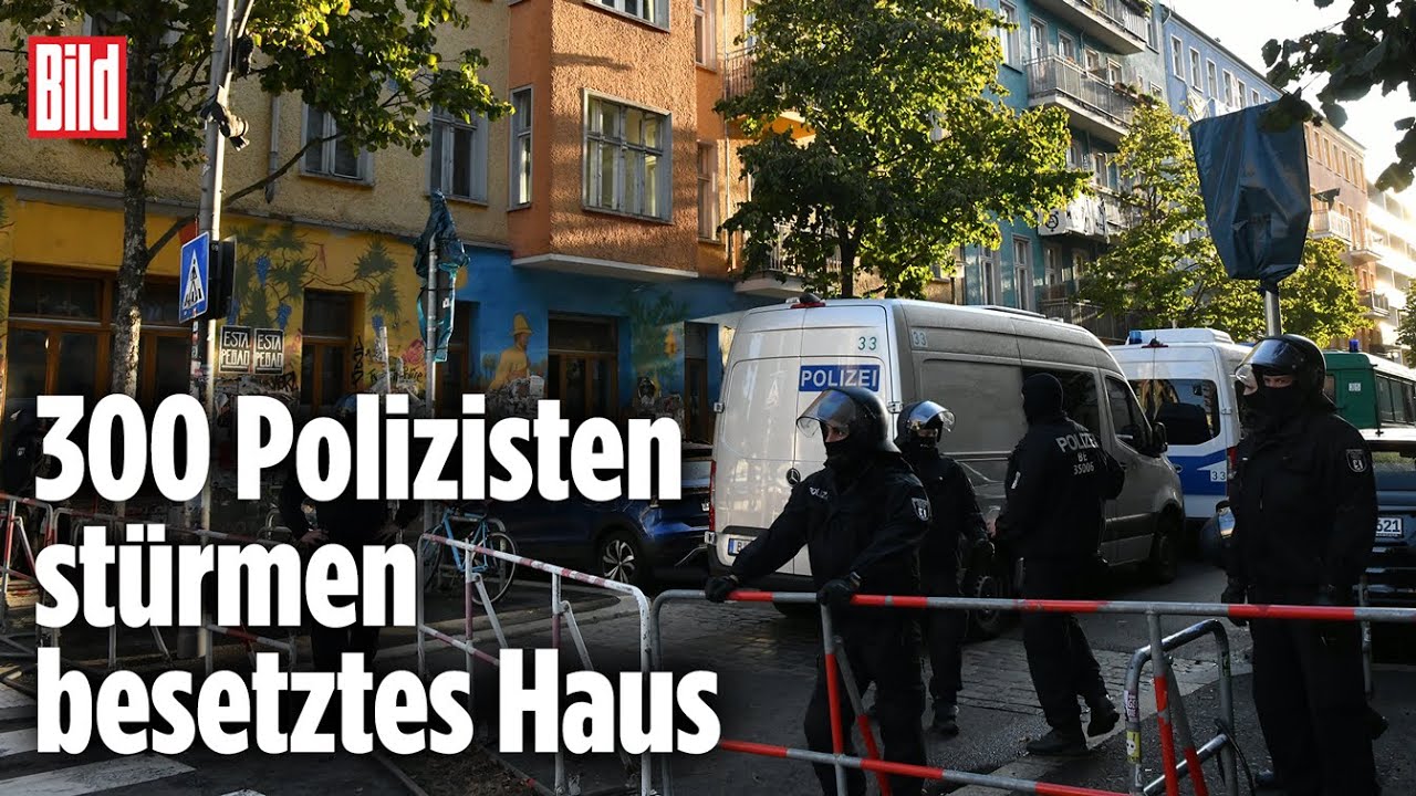 Razzia gegen Links-Chaoten: Polizei durchsucht „Rigaer 94“ in Berlin