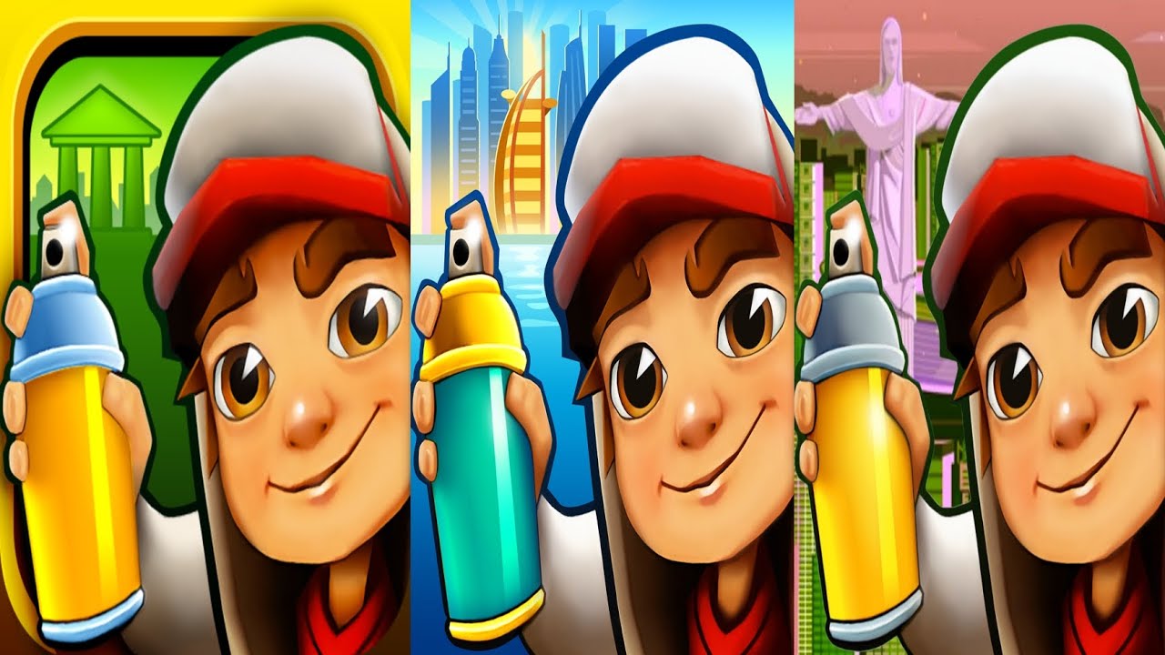 SUBWAY SURFERS ROME 2013 VS DUBAI 2019 VS RIO 2013