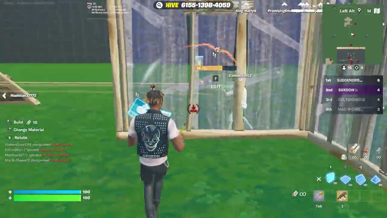 1v1 with every gun but i can only use a shotgun