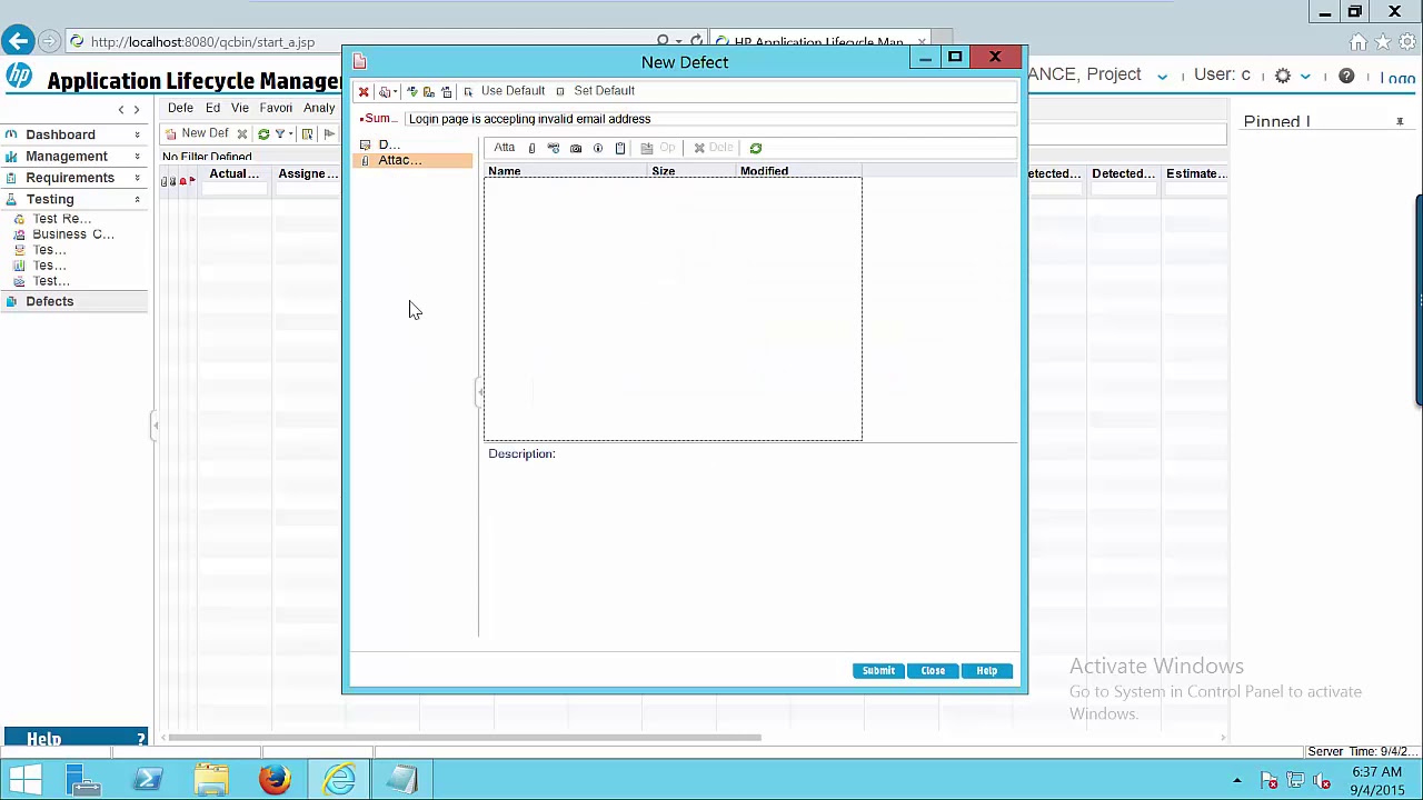 HP ALM - Defect Management