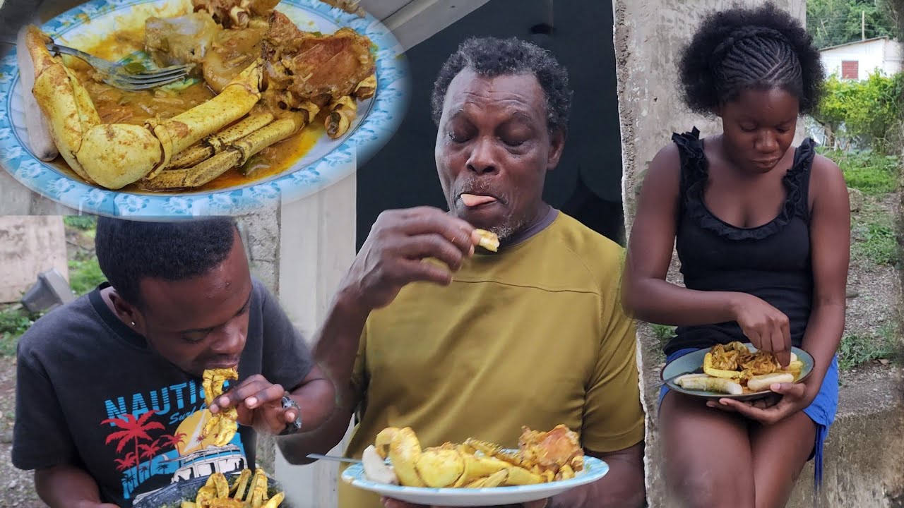 Part 2 |We Cooked Best Curry Land Crab🦀family enjoy just look on dad face you know its delicious😋