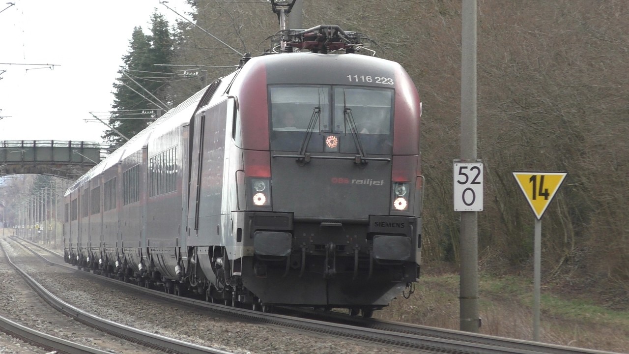 Diverted Railjet High Speed Train