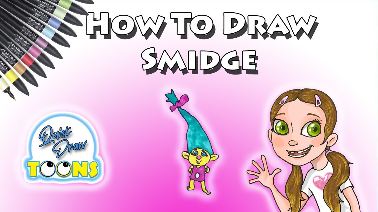 How to Draw Smidge from Trolls