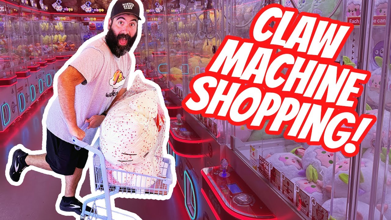 Filling Up a Shopping Cart With Claw Machine Wins!