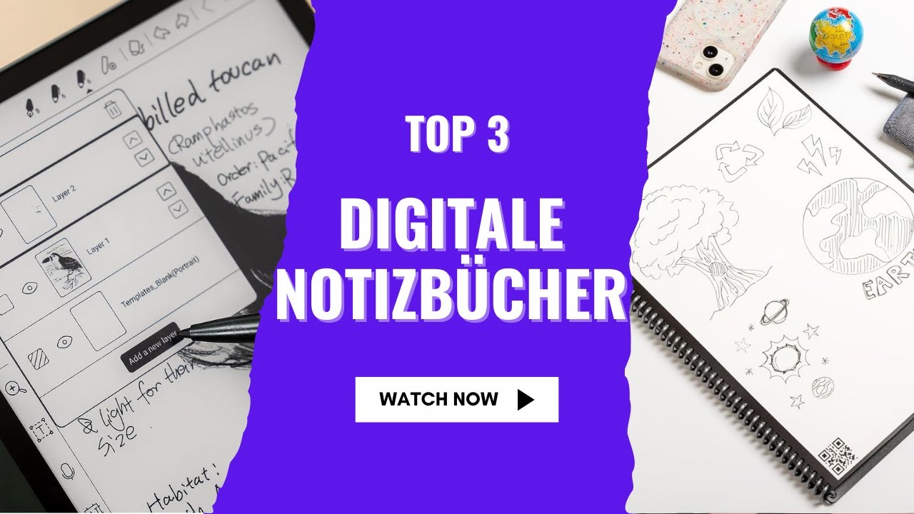 3 digitale Notizb&uuml;cher im Vergleich