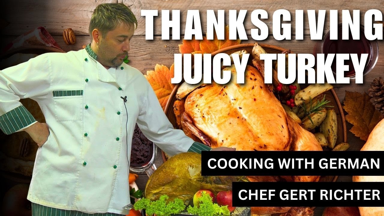 Moist & Juicy Roast Turkey with Chestnut Stuffing | Authentic German-Style Recipe by Chef Gert
