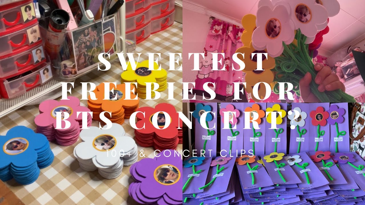 Making 100+ freebies for BTS Yet To Come in Cinemas + some concert clips | ARMY log (아미로그)