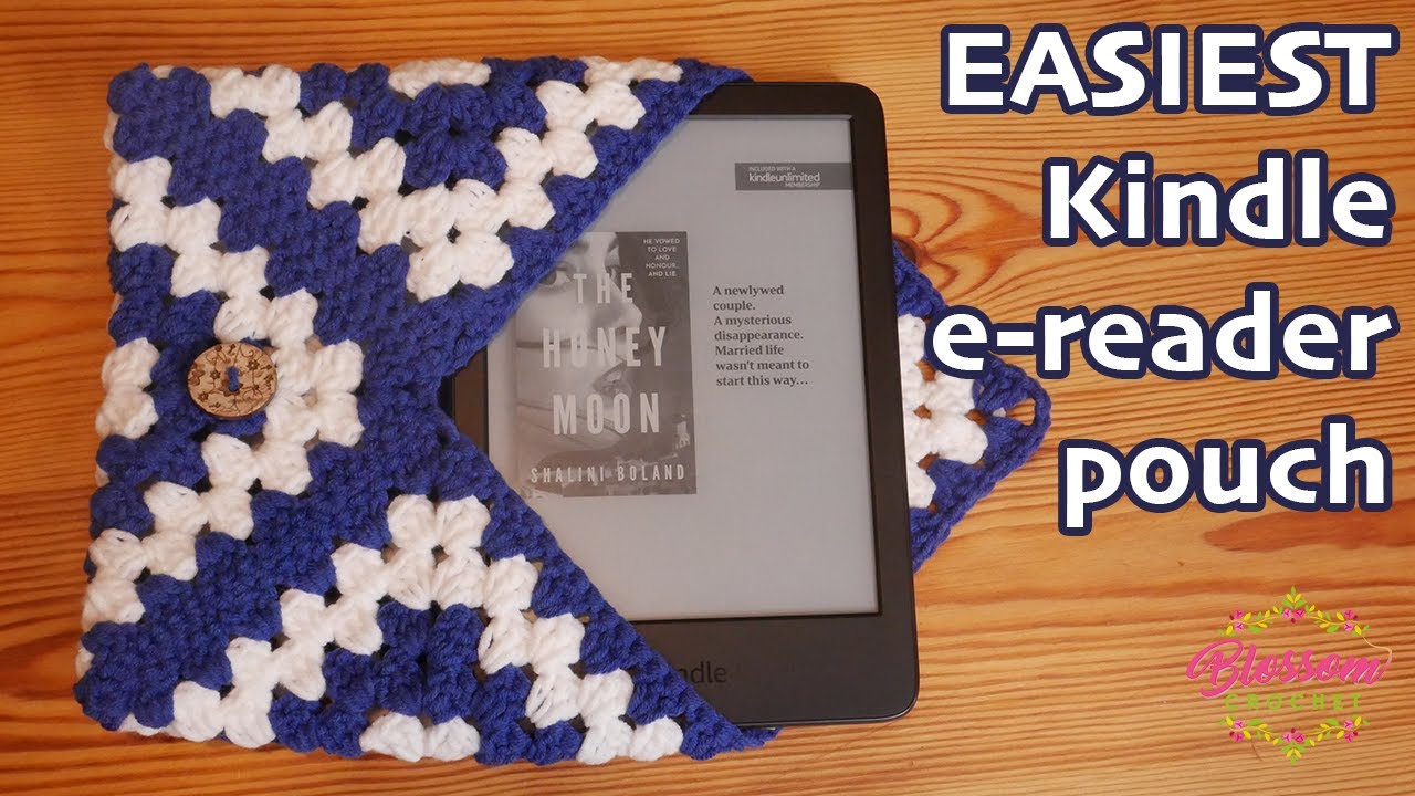 EASY Crochet book sleeve / kindle sleeve