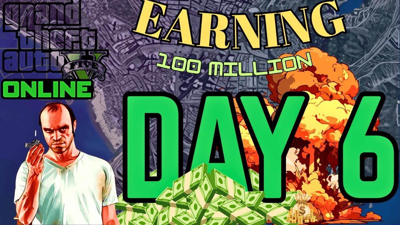 Earning 100M in GTA 5 Online 💵 (Day 6 Live)