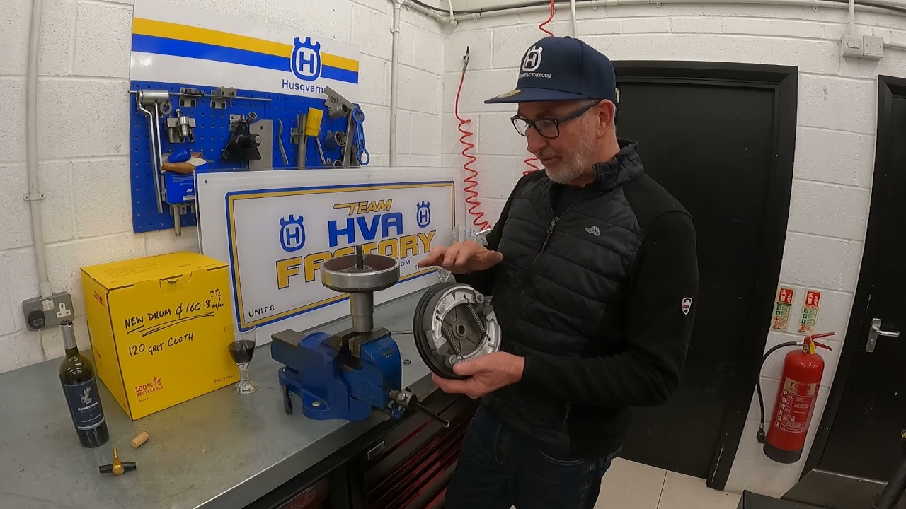 HVA Factory How to improve Husqvarna drum brake efficiency all models with drum brake
