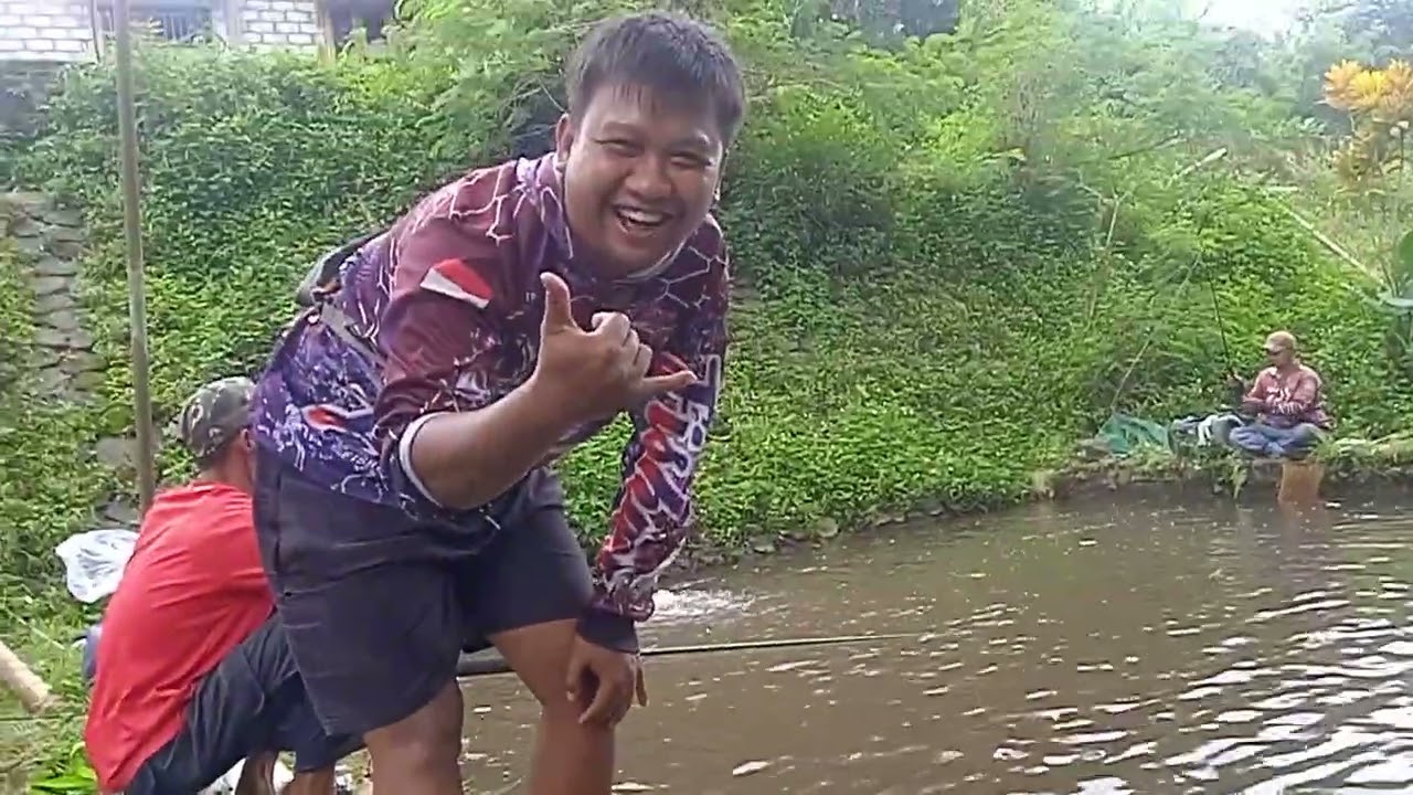 Nekat borong ikan Campur nila brasap tawes bawall