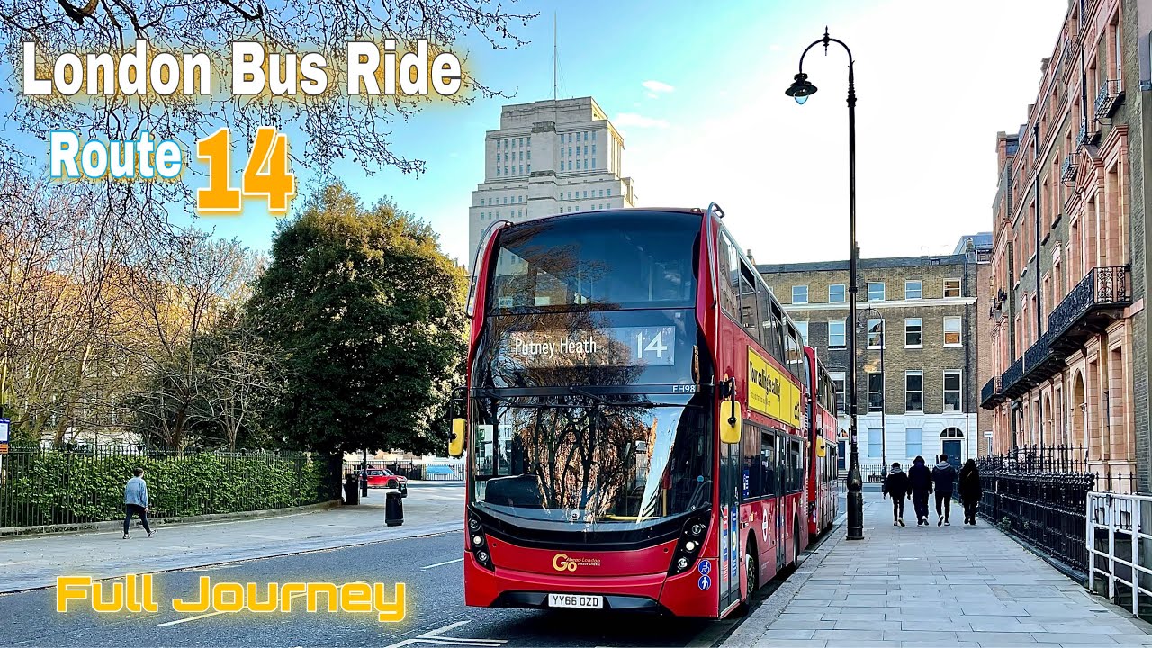 London Bus Ride 🇬🇧 Route 14 - Russel Square to Putney Heath | Full Journey