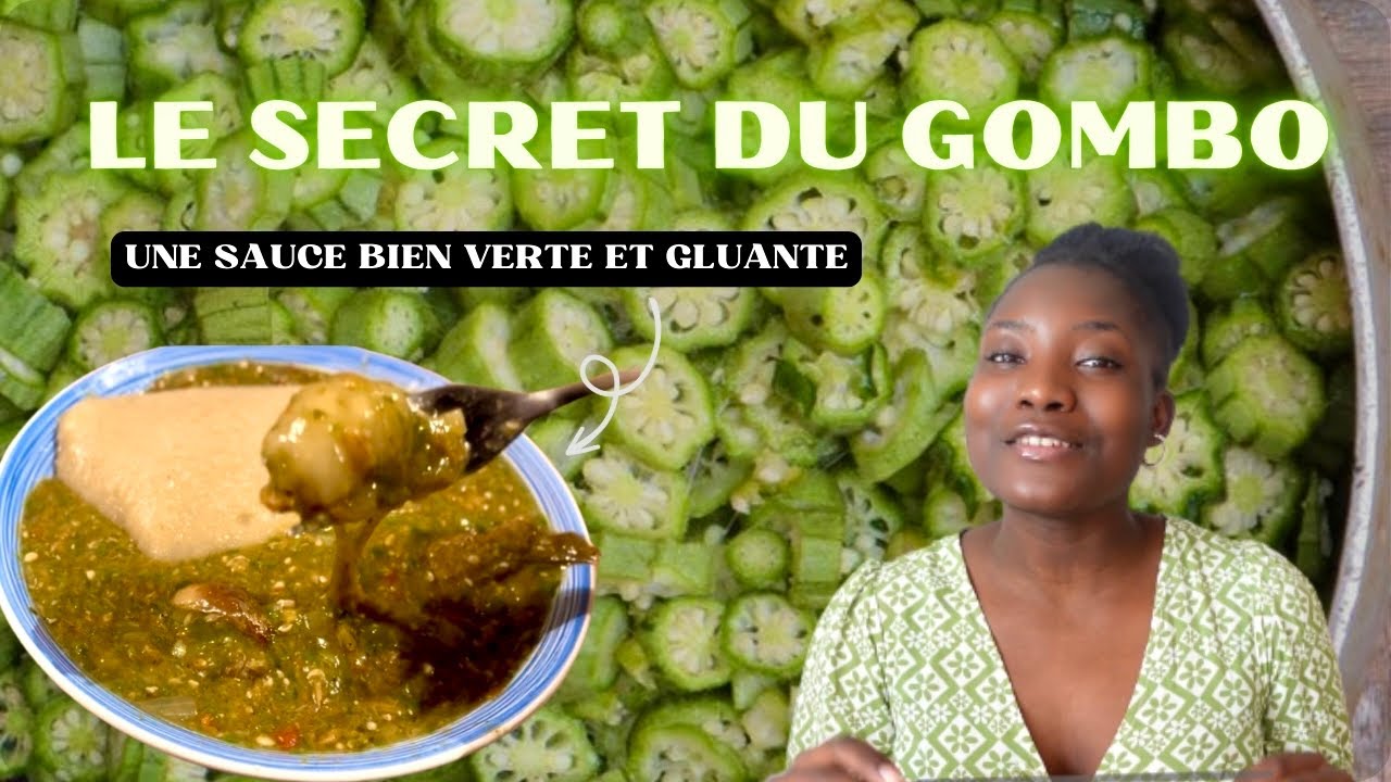 Comment r&eacute;ussir sa sauce gombo: recette gombo bien vert et gluant sans cube #saucegombo
