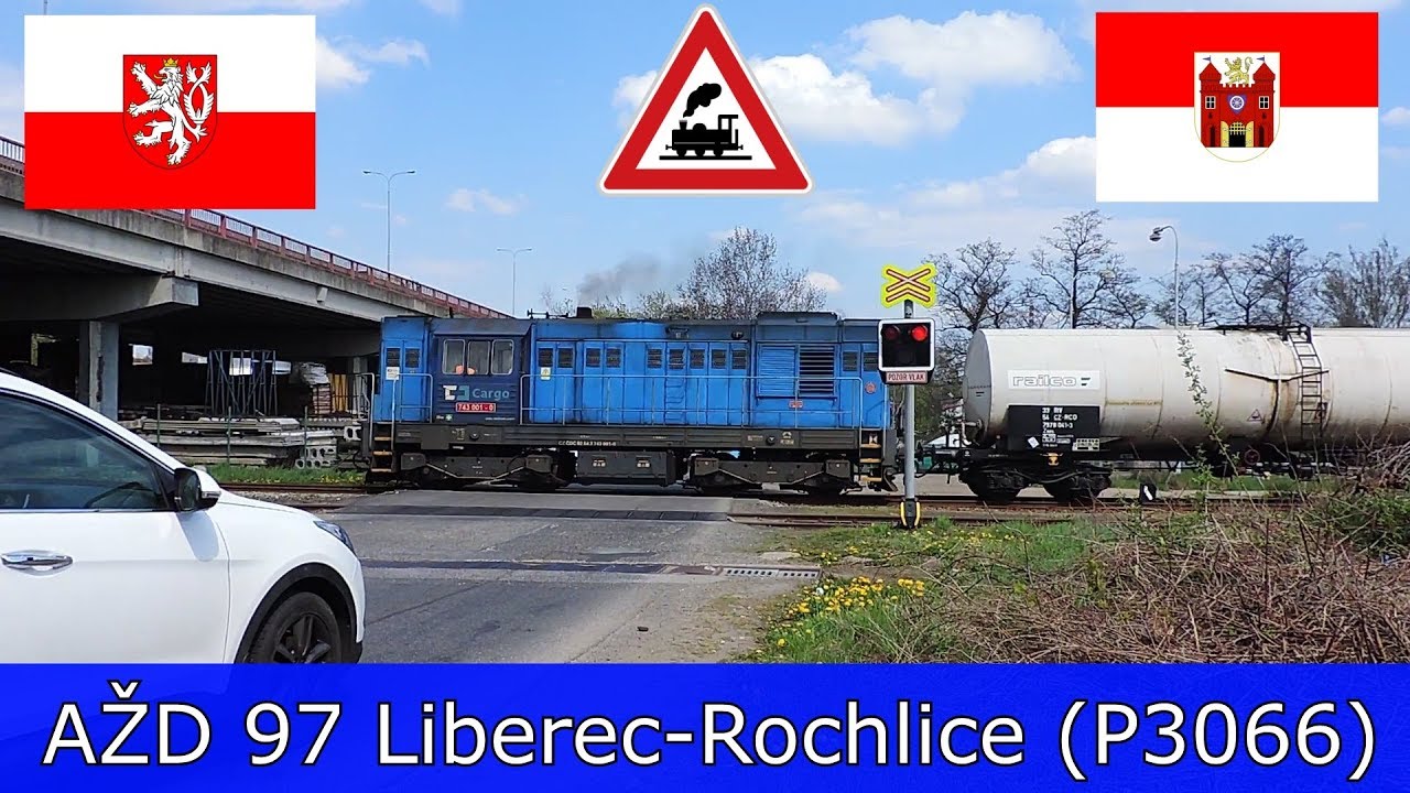 Železniční přejezd Liberec-Rochlice (P3066) + Elektronik