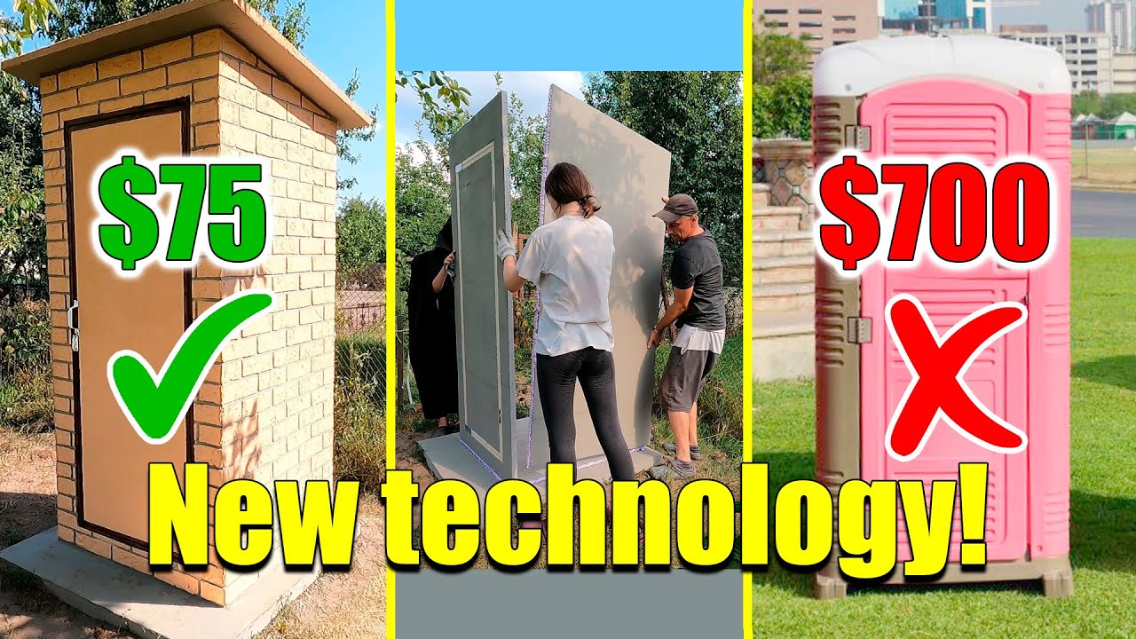 Outdoor Toilet, Shower, Shed, BUILD - NEW TECHNOLOGY!