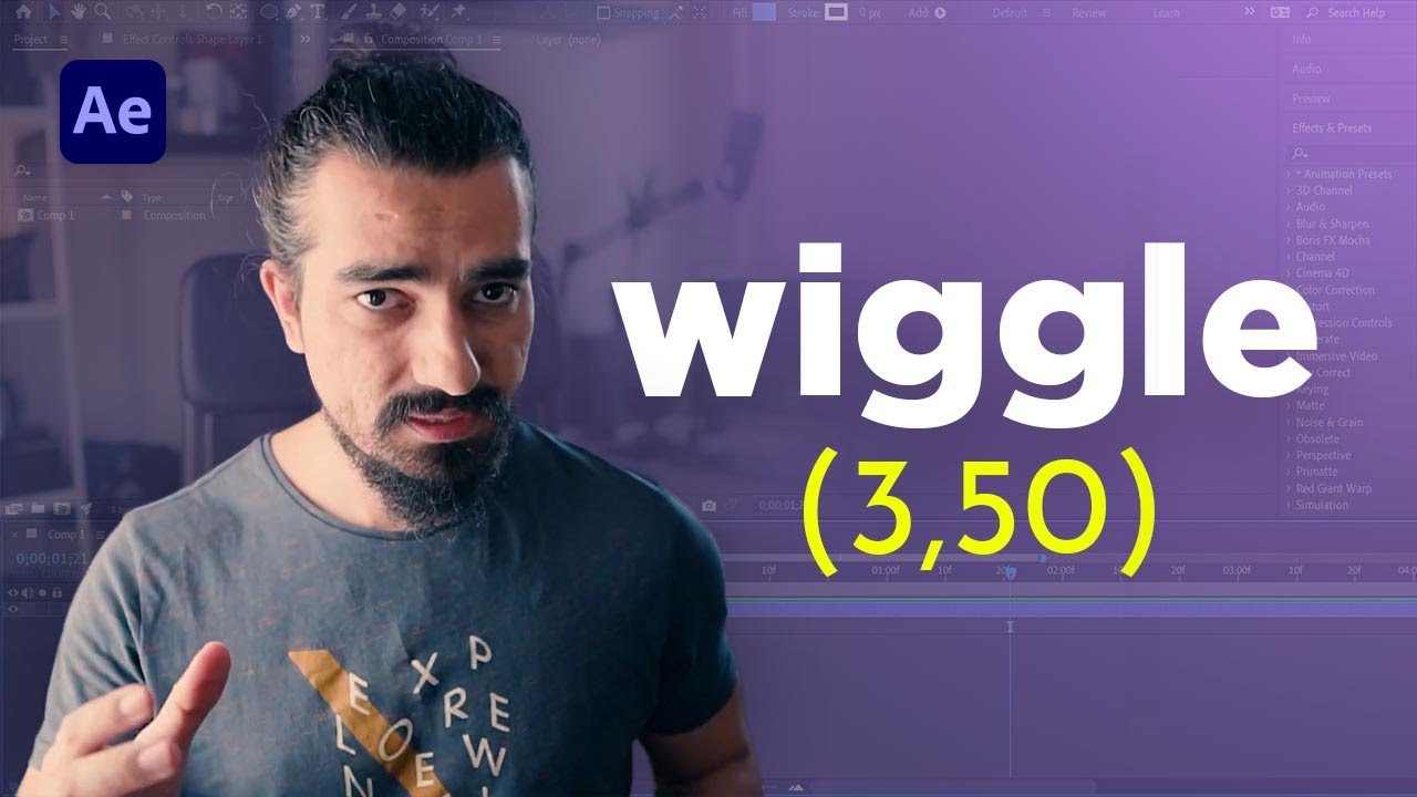 WIGGLE EXPRESSIONS in After Effects | Add Dynamic Movement to Your Animations!